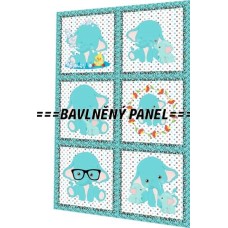 BAVLNĚNÝ PANEL - SADA 21 X 30 CM PO-24