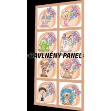 BAVLNĚNÝ PANEL - SADA 25 X 47 CM NP-43