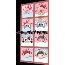BAVLNĚNÝ PANEL - SADA 30 X 57 CM NP-46