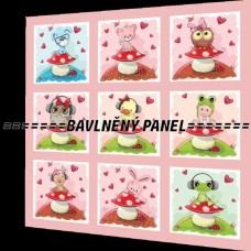 BAVLNĚNÝ PANEL - SADA 25 X 25 cm NP-36