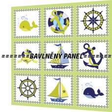 BAVLNĚNÝ PANEL - SADA 25 X 25 cm PO-13