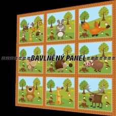 BAVLNĚNÝ PANEL - SADA 35 X 35 cm PO-2