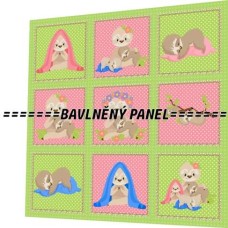 BAVLNĚNÝ PANEL - SADA 35 X 35 cm PO-12
