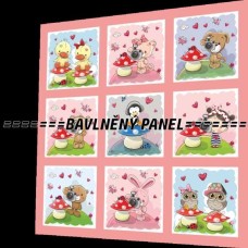 BAVLNĚNÝ PANEL - SADA 47 X 47 cm NP-35