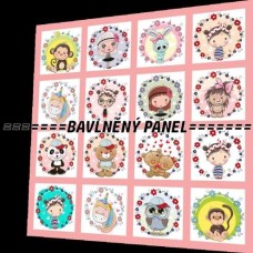 BAVLNĚNÝ PANEL - SADA 35 X 35 cm NP-2