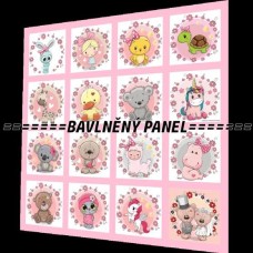 BAVLNĚNÝ PANEL - SADA 35 X 35 cm NP-3