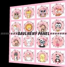 BAVLNĚNÝ PANEL - SADA 35 X 35 cm NP-4
