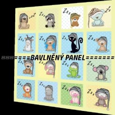 BAVLNĚNÝ PANEL - SADA 35 X 35 cm NP-8