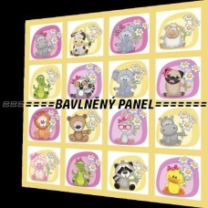 BAVLNĚNÝ PANEL - SADA 35 X 35 cm NP-11