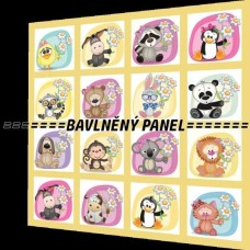 BAVLNĚNÝ PANEL - SADA 35 X 35 cm NP-12
