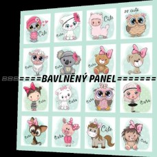 BAVLNĚNÝ PANEL - SADA 35 X 35 cm NP-21