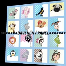 BAVLNĚNÝ PANEL - SADA 35 X 35 cm NP-23