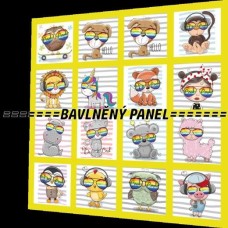 BAVLNĚNÝ PANEL - SADA 35 X 35 cm NP-28