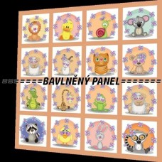 BAVLNĚNÝ PANEL - SADA 35 X 35 cm NP-29