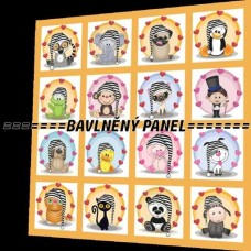 BAVLNĚNÝ PANEL - SADA 35 X 35 cm NP-31