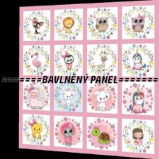 BAVLNĚNÝ PANEL - SADA 35 X 35 cm NP-49