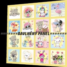 BAVLNĚNÝ PANEL - SADA 35 X 35 cm NP-51