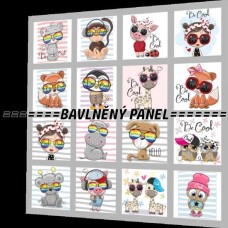 BAVLNĚNÝ PANEL - SADA 35 X 35 cm NP-56