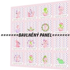 BAVLNĚNÝ PANEL - SADA 35 X 35 cm PO-8