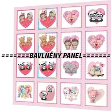 BAVLNĚNÝ PANEL - SADA 35 X 35 cm SK-1
