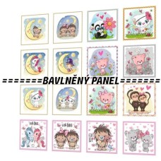 BAVLNĚNÝ PANEL - SADA 35 X 35 cm SK-2