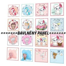 BAVLNĚNÝ PANEL - SADA 35 X 35 cm SK-3