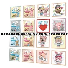 BAVLNĚNÝ PANEL - SADA 35 X 35 cm SK-5