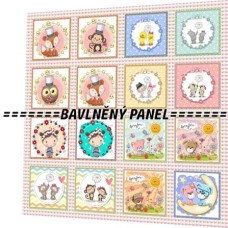 BAVLNĚNÝ PANEL - SADA 35 X 35 cm SK-10