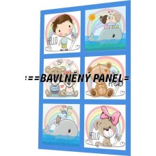 BAVLNĚNÝ PANEL - SADA 21 X 30 CM  NP-59