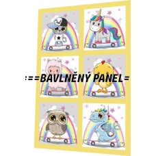 BAVLNĚNÝ PANEL - SADA 30 X 45 CM  NP-60