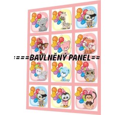 BAVLNĚNÝ PANEL - SADA 25 X 33 CM  NP-61