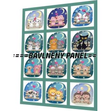 BAVLNĚNÝ PANEL - SADA 25 X 33 CM  NP-68