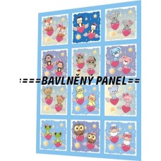 BAVLNĚNÝ PANEL - SADA 25 X 33 CM  NP-69