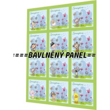 BAVLNĚNÝ PANEL - SADA 25 X 33 CM  NP-70