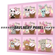 BAVLNĚNÝ PANEL - SADA 35 X 35 CM  NP-71