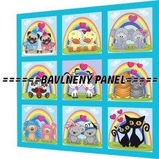 BAVLNĚNÝ PANEL - SADA 35 X 35 CM  NP-74