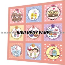BAVLNĚNÝ PANEL - SADA 35 X 35 CM  NP-77