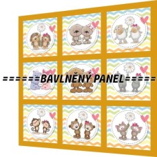 BAVLNĚNÝ PANEL - SADA 35 X 35 CM  NP-78