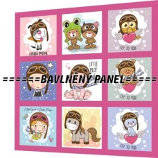 BAVLNĚNÝ PANEL - SADA 35 X 35 CM  NP-81
