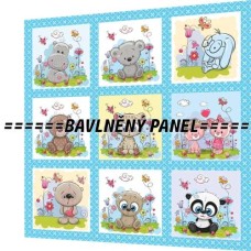 BAVLNĚNÝ PANEL - SADA 35 X 35 CM  NP-85