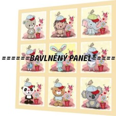 BAVLNĚNÝ PANEL - SADA 35 X 35 CM  NP-86