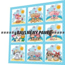 BAVLNĚNÝ PANEL - SADA 35 X 35 CM  NP-90