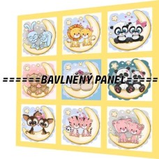 BAVLNĚNÝ PANEL - SADA 35 X 35 CM  NP-92