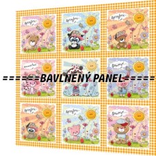 BAVLNĚNÝ PANEL - SADA 47 X 47 CM  NP-83