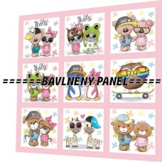 BAVLNĚNÝ PANEL - SADA 47 X 47 CM  NP-95