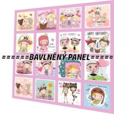 BAVLNĚNÝ PANEL - SADA 35 X 35 CM  NP-102