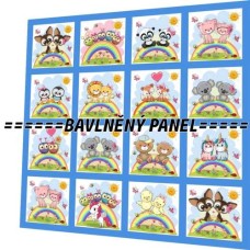 BAVLNĚNÝ PANEL - SADA 35 X 35 CM  NP-104