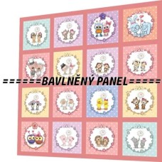 BAVLNĚNÝ PANEL - SADA 35 X 35 CM  NP-107