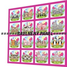 BAVLNĚNÝ PANEL - SADA 35 X 35 CM  NP-109
