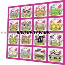BAVLNĚNÝ PANEL - SADA 35 X 35 CM  NP-110